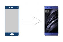 Защитное стекло Ainy Full Screen Cover для Xiaomi Mi6 (0.33мм, синее)