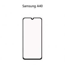 Защитное стекло Ainy Full Screen Cover с полноклеевой поверхностью для Samsung Galaxy A40 (0.25mm, черное)