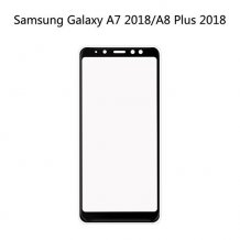 Защитное стекло Ainy Full Screen Cover с полноклеевой поверхностью для Samsung Galaxy A7 2018/A8+ 2018 (0.25mm, черное)