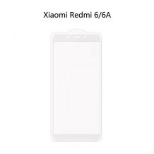 Защитное стекло Ainy Full Screen Cover с полноклеевой поверхностью для Xiaomi Redmi 6/6A (0.25mm, белое)