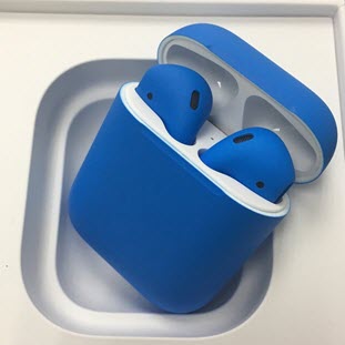 Фото товара Apple airPods Custom Colors (matt blue)