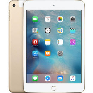 Фото товара Apple iPad mini 4 (128Gb, Wi-Fi + Cellular, gold, MK782RU/A)