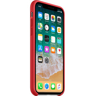 Фото товара Apple Silicone Case для iPhone X (red, MQT52ZM/A)