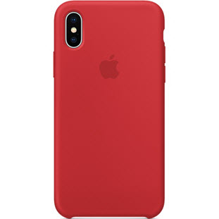 Фото товара Apple Silicone Case для iPhone X (red, MQT52ZM/A)