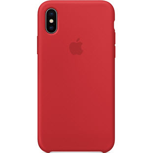 Фото товара Apple Silicone Case для iPhone X (red, MQT52ZM/A)