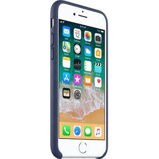 Фото товара Apple Leather Case для iPhone 8/7 (midnight blue, MQH82ZM/A)