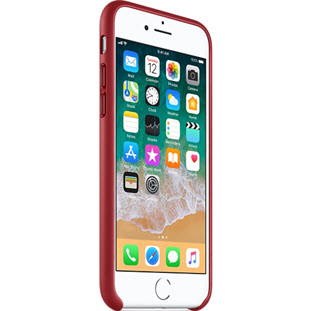 Фото товара Apple Leather Case для iPhone 8/7 (Product Red, MQHA2ZM/A)