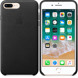 Фото товара Apple Leather Case для iPhone 8 Plus/7 Plus (black, MQHM2ZM/A)