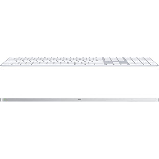 Фото товара Apple Magic Keyboard (with Numeric Keypad, white/silver, ENG/RUS, MQ052RS/A)