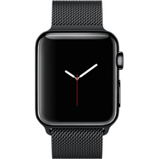 Фото товара Apple Watch 38mm (Space Black Stainless Steel Case with Space Black Milanese Loop)