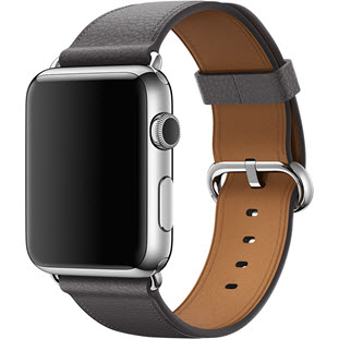 Фото товара Apple Watch 42mm (Stainless Steel Case with Storm Gray Classic Buckle)