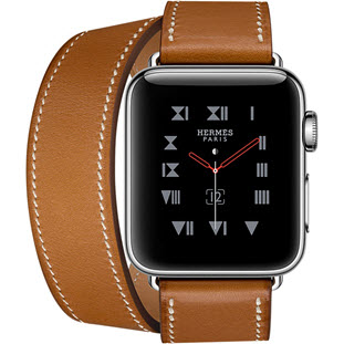 Фото товара Apple Watch Hermes Series 3 38mm (Stainless Steel Case with Fauve Barenia Leather Double Tour)