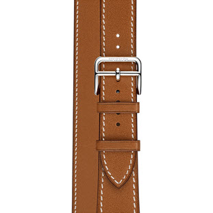 Фото товара Apple Watch Hermes Series 3 38mm (Stainless Steel Case with Fauve Barenia Leather Double Tour)