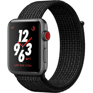 Фото товара Apple Watch Nike+ Series 3 Cellular 42mm (Space Gray Aluminum Case with Black/Pure Platinum Nike Sport Loop)