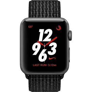 Фото товара Apple Watch Nike+ Series 3 Cellular 42mm (Space Gray Aluminum Case with Black/Pure Platinum Nike Sport Loop)