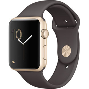 Умные часы Apple Watch Series 1 42mm (Gold Aluminum Case with Cocoa Sport Band)