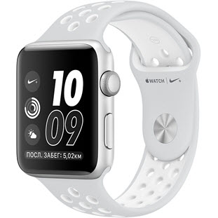 Фото товара Apple Watch Nike+ Series 2 38mm (Silver Aluminum Case with Pure Platinum/White Nike Sport Band)