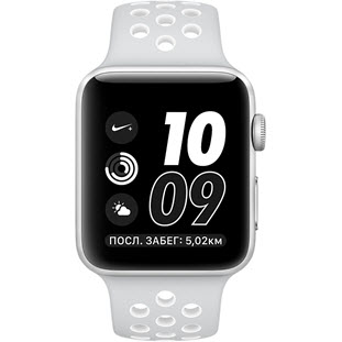Фото товара Apple Watch Nike+ Series 2 38mm (Silver Aluminum Case with Pure Platinum/White Nike Sport Band)
