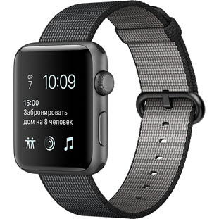 Умные часы Apple Watch Series 2 38mm (Space Gray Aluminum Case with Black Woven Nylon)