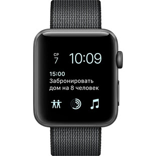 Фото товара Apple Watch Series 2 38mm (Space Gray Aluminum Case with Black Woven Nylon)