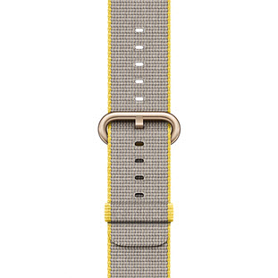 Фото товара Apple Watch Series 2 38mm (Gold Aluminum Case with Yellow/Light Gray Woven Nylon)