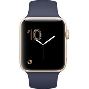 Фото товара Apple Watch Series 2 42mm (Gold Aluminum Case with Midnight Blue Sport Band)