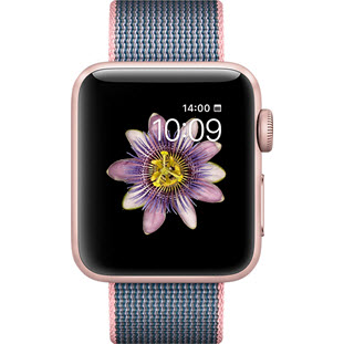 Фото товара Apple Watch Series 2 38mm (Rose Gold Aluminum Case with Light Pink/Midnight Blue Woven Nylon)