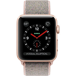 Фото товара Apple Watch Series 3 Cellular 42mm (Gold Aluminum Case with Pink Sand Sport Loop)