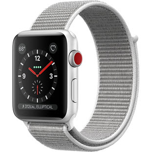 Умные часы Apple Watch Series 3 Cellular 38mm (Silver Aluminum Case with Seashell Sport Loop)