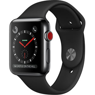 Фото товара Apple Watch Series 3 Cellular 42mm (Space Black Stainless Steel Case with Black Sport Band)
