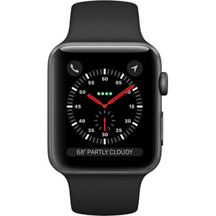 Фото товара Apple Watch Series 3 Cellular 42mm (Space Gray Aluminum Case with Black Sport Band)