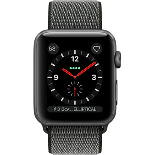 Фото товара Apple Watch Series 3 Cellular 38mm (Space Gray Aluminum Case with Dark Olive Sport Loop)