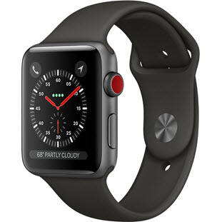 Фото товара Apple Watch Series 3 Cellular 42mm (Space Gray Aluminum Case with Gray Sport Band)