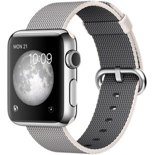 Умные часы Apple Watch Sport 38mm (Silver Aluminum Case with Pearl Woven Nylon)