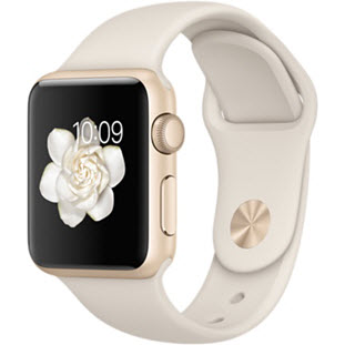 Фото товара Apple Watch Sport 38mm (Gold Aluminum Case with Antique White Sport Band)