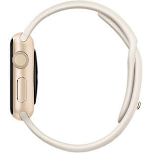 Фото товара Apple Watch Sport 38mm (Gold Aluminum Case with Antique White Sport Band)