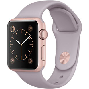 Фото товара Apple Watch Sport 38mm (Gold Aluminum Case with Lavender Sport Band)