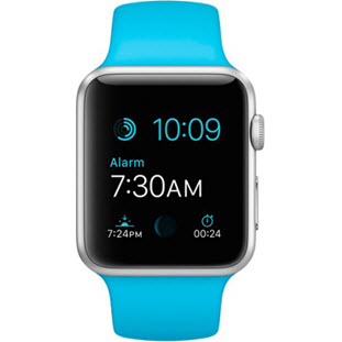 Фото товара Apple Watch Sport 42mm (Silver Aluminum Case with Blue Sport Band)