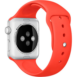 Фото товара Apple Watch Sport 42mm (Silver Aluminum Case with Orange Sport Band)