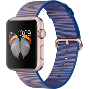 Фото товара Apple Watch Sport 42mm (Rose Gold Aluminum Case with Royal Blue Woven Nylon)