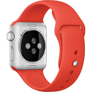 Фото товара Apple Watch Sport 38mm (Silver Aluminum Case with Orange Sport Band)