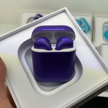 Фото товара Apple AirPods 2 Color (беспроводная зарядка чехла, metallic purple)