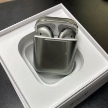 Фото товара Apple AirPods 2 Color (без беспроводной зарядки чехла, gloss dark silver)