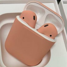 Bluetooth-гарнитура Apple AirPods 2 Color (без беспроводной зарядки чехла, matt apricot)