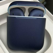 Фото товара Apple AirPods 2 Color (без беспроводной зарядки чехла, matt dark blue)