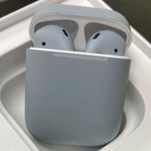 Фото товара Apple AirPods 2 Color (без беспроводной зарядки чехла, matt grey)