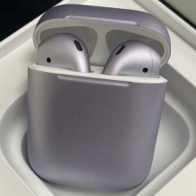 Bluetooth-гарнитура Apple AirPods 2 Color (без беспроводной зарядки чехла, matt lavender)