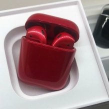 Фото товара Apple AirPods 2 Color (без беспроводной зарядки чехла, Premium gloss cranberry)