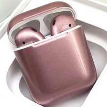 Bluetooth-гарнитура Apple AirPods 2 Color (без беспроводной зарядки чехла, gloss rose gold)
