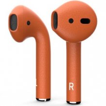 Bluetooth-гарнитура Apple AirPods 2 Color (без беспроводной зарядки чехла, matt orange)